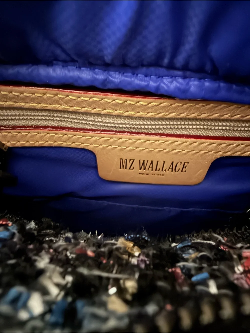 MZ Wallace Midnight Sparkle Boucle Small Box Crossbody